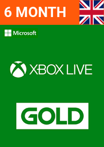 6 Month Xbox Live Gold Subscription (UK) (Xbox Live)