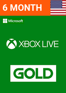 6 Month Xbox Live Gold Subscription (USA) (Xbox Live)